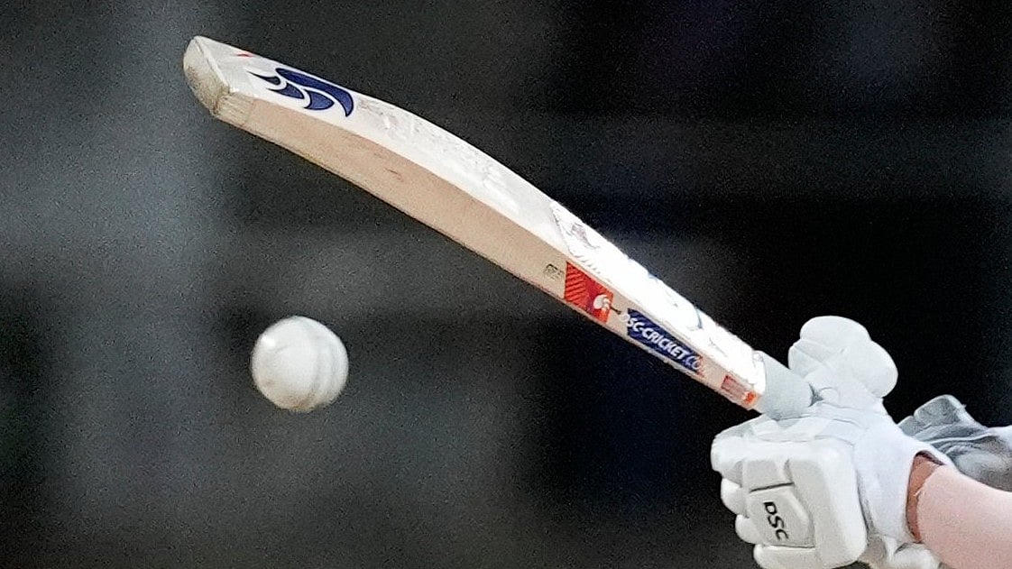 AP : Representative image showing a cricket bat and ball. 